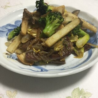 牛肉の焼き肉炒め